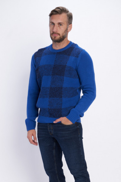 Lee Cooper - Pulover barbat cu adaos de lana si imprimeu