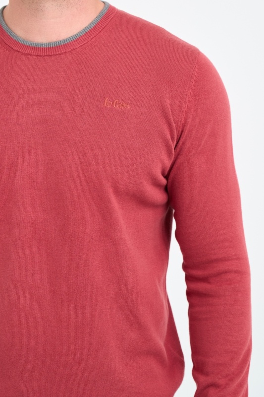 Lee Cooper - Pulover barbat de culoare uniforma - Img 3