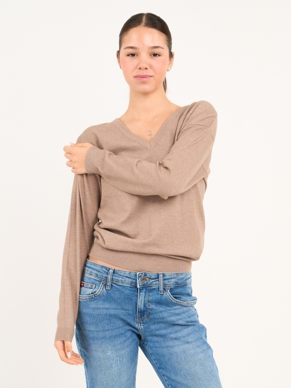 Lee Cooper - Pulover dama cu maneca lunga de culoare uniforma - Img 6