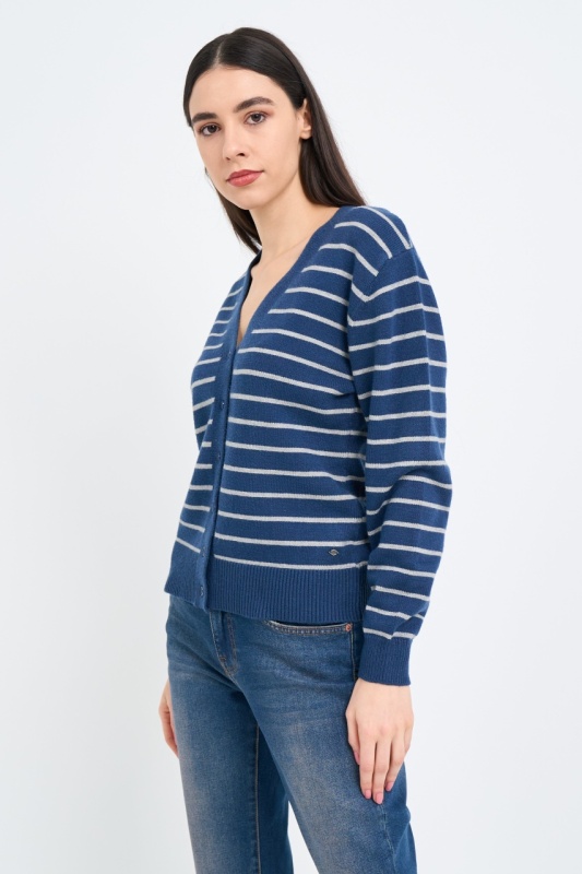 Lee Cooper - Pulover dama cu model in dungi - Img 3