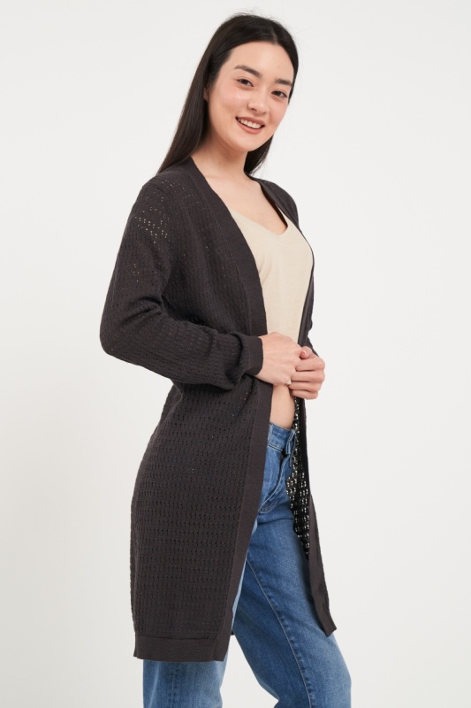 Lee Cooper - Pulover dama tip cardigan cu model - Img 4