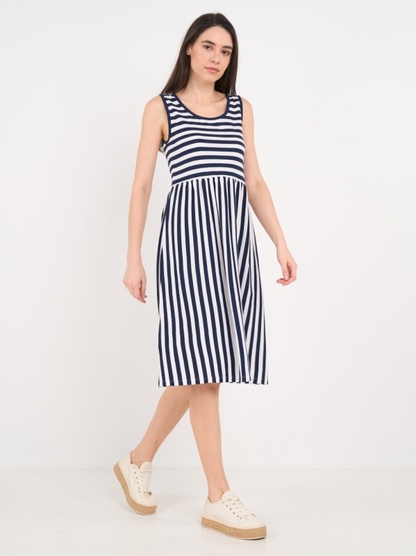 Lee Cooper - Rochie dama cu dungi si detalii - Img 6