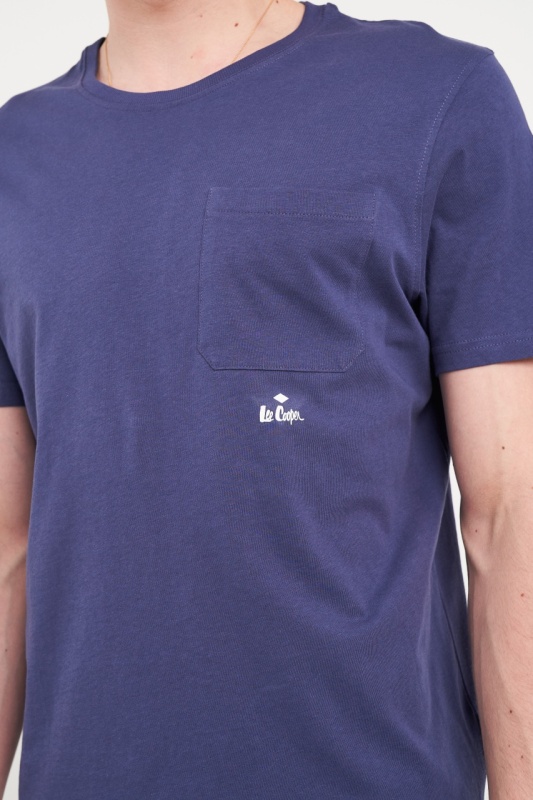 Lee Cooper - Tricou barbat cu buzunar si logo - Img 3