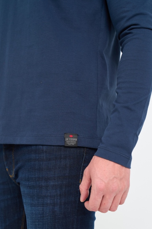 Lee Cooper - Tricou barbat cu maneca lunga cu imprimeu logo - Img 3