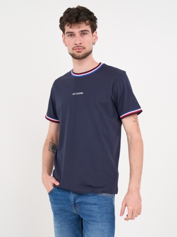 Lee Cooper - Tricou barbat cu maneca scurta si detalii logo - Img 4