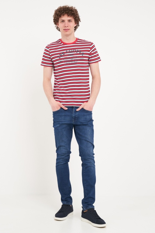 Lee Cooper - Tricou barbat cu model in dungi - Img 8