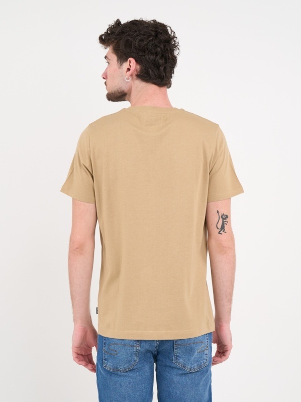 Lee Cooper - Tricou barbat de culoare uniforma cu detalii logo - Img 2