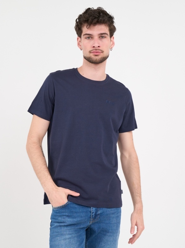Lee Cooper - Tricou barbat de culoare uniforma cu detalii logo - Img 7