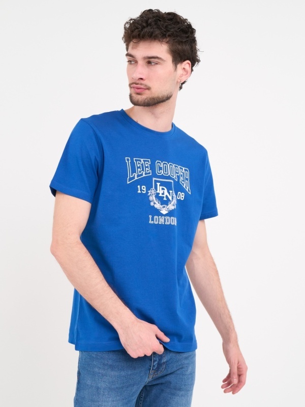 Lee Cooper - Tricou barbat de culoare uniforma cu imprimeu grafic - Img 6