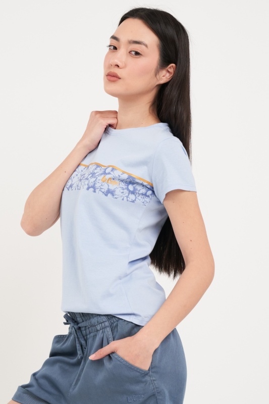 Lee Cooper - Tricou dama cu imprimeu floral cu logo - Img 6