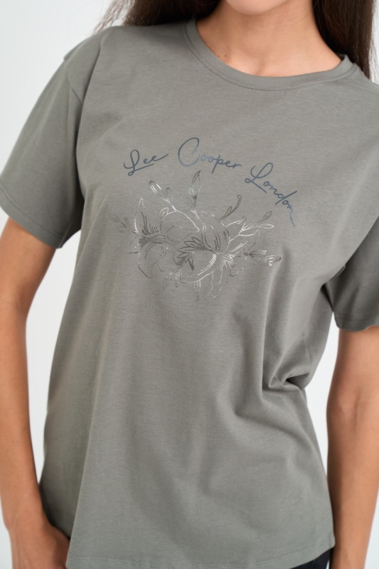 Lee Cooper - Tricou dama cu imprimeu logo - Img 4