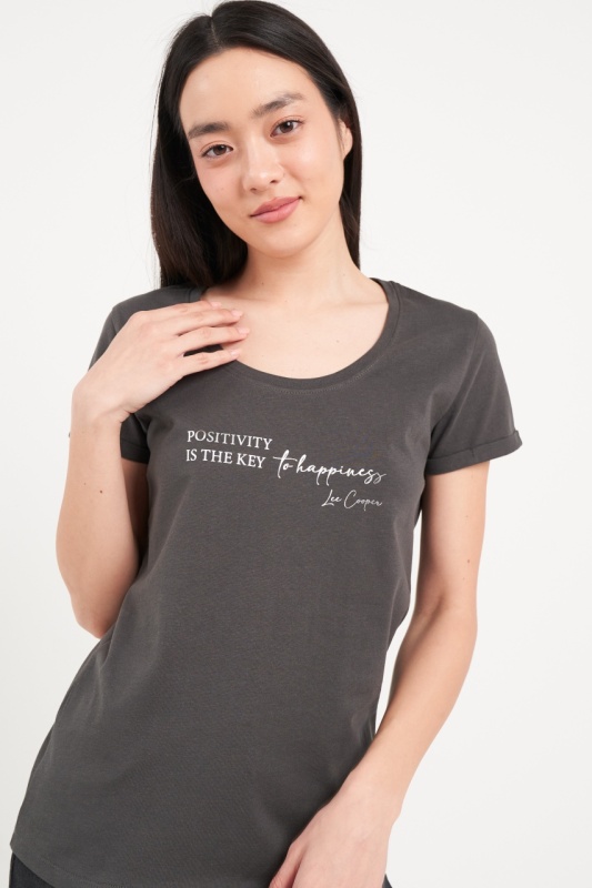 Lee Cooper - Tricou dama cu imprimeu texturat - Img 3
