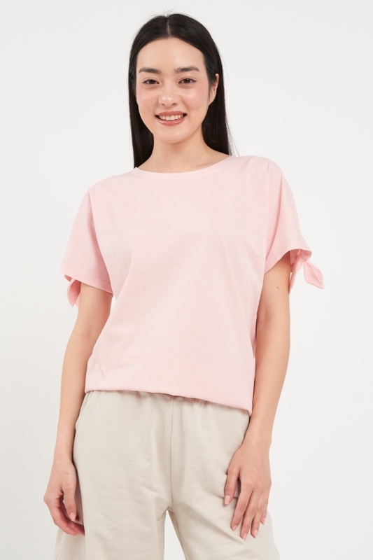 Lee Cooper - Tricou dama cu maneca scurta de culoare uniforma - Img 5