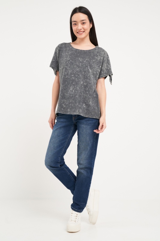 Lee Cooper - Tricou dama cu maneca scurta de culoare uniforma - Img 8
