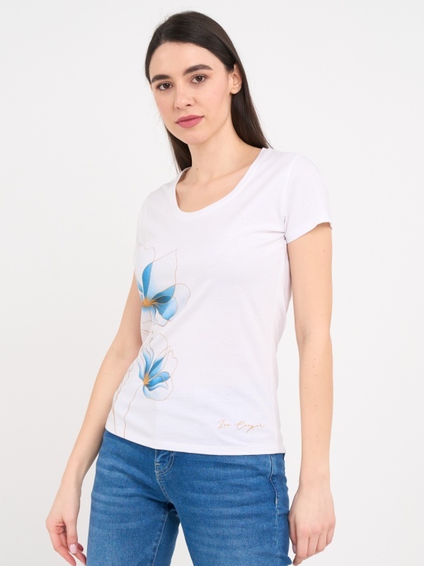 Lee Cooper - Tricou dama cu maneca scurta si imprimeu grafic - Img 5