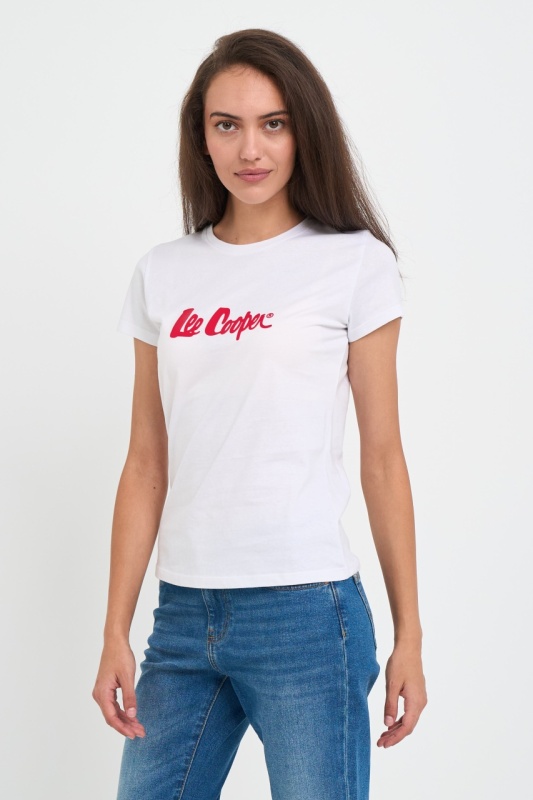 Lee Cooper - Tricou dama cu maneca scurta si logo aplicat - Img 5