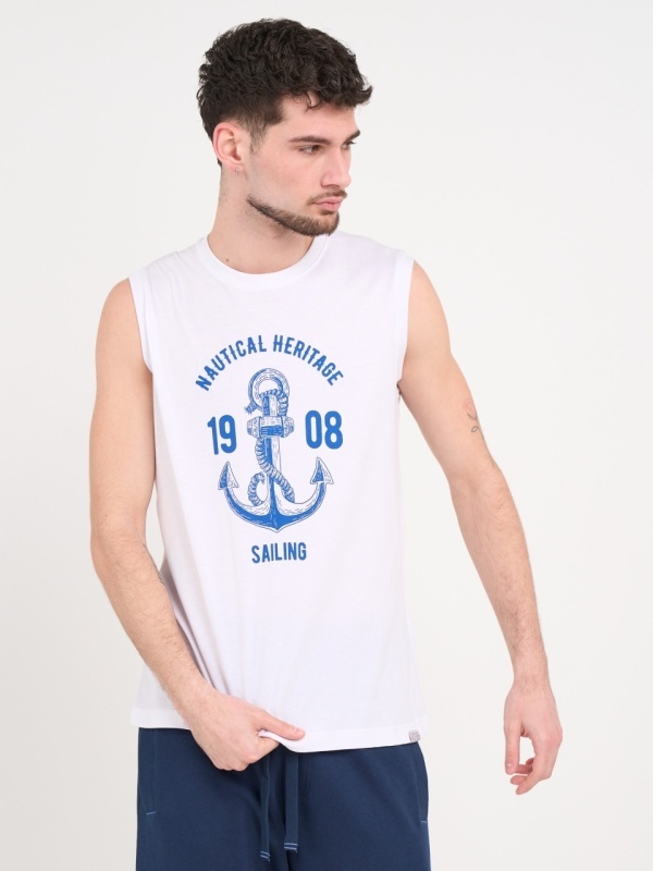 Lee Cooper - Tricou fara maneci cu imprimeu grafic - Img 7