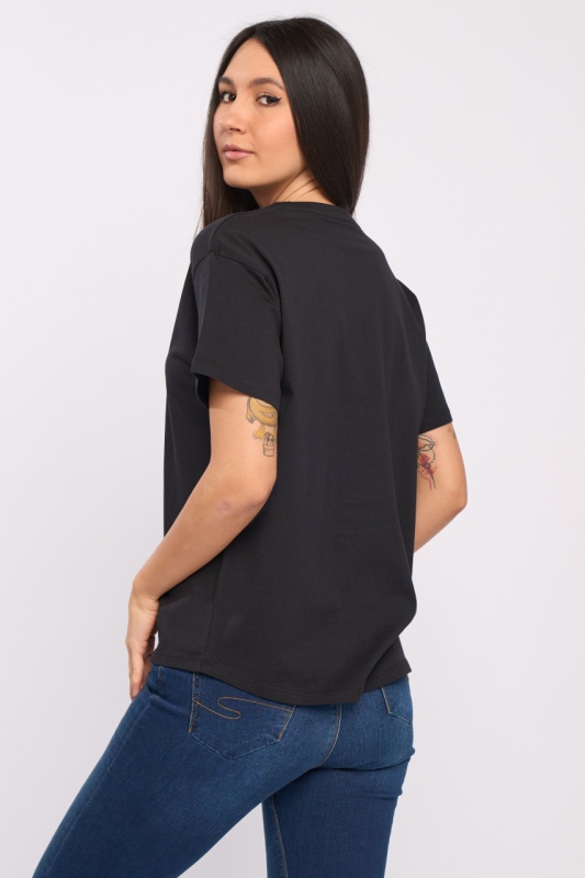 Lee Cooper - Tricou maneca scurta dama cu imprimeu text - Img 2