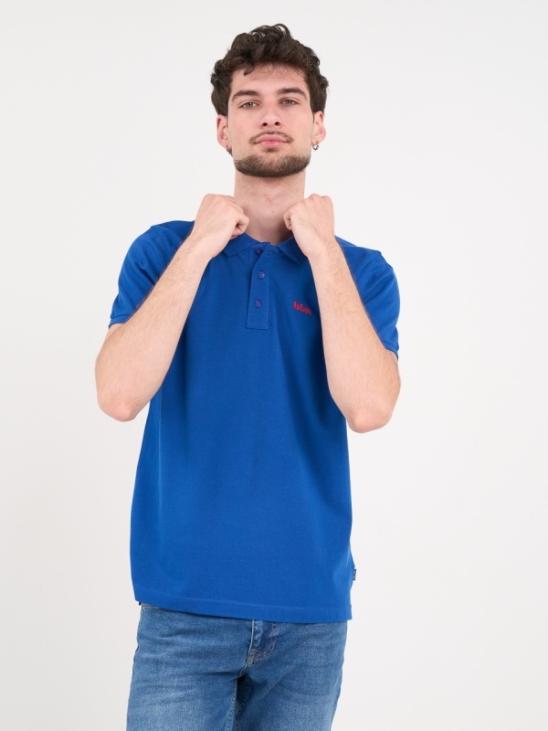 Lee Cooper - Tricou polo barbat de culoare uniforma - Img 7