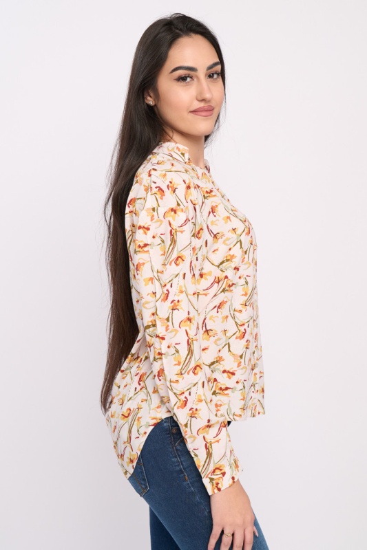 Timeout - Camasa dama maneca lunga cu model floral - Img 6