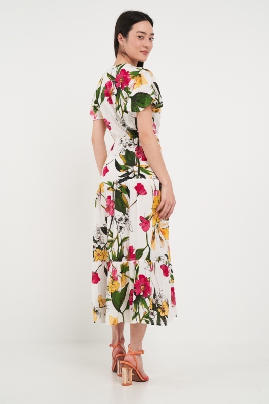 Timeout - Rochie dama cu imprimeu floral - Img 2