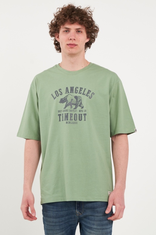 Timeout - Tricou barbat cu imprimeu logo - Img 5