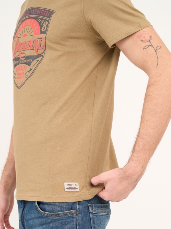Timeout - Tricou barbat cu maneca scurta si detalii logo - Img 3