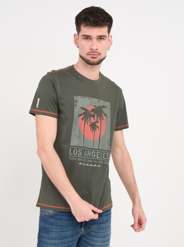 Timeout - Tricou barbat cu maneca scurta si imprimeu grafic - Img 8