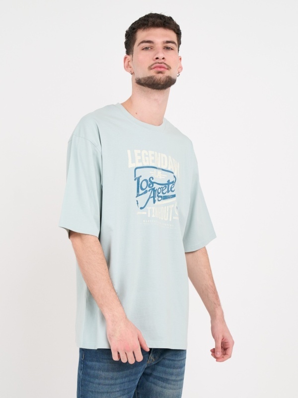Timeout - Tricou barbat cu maneca scurta si imprimeu grafic - Img 6