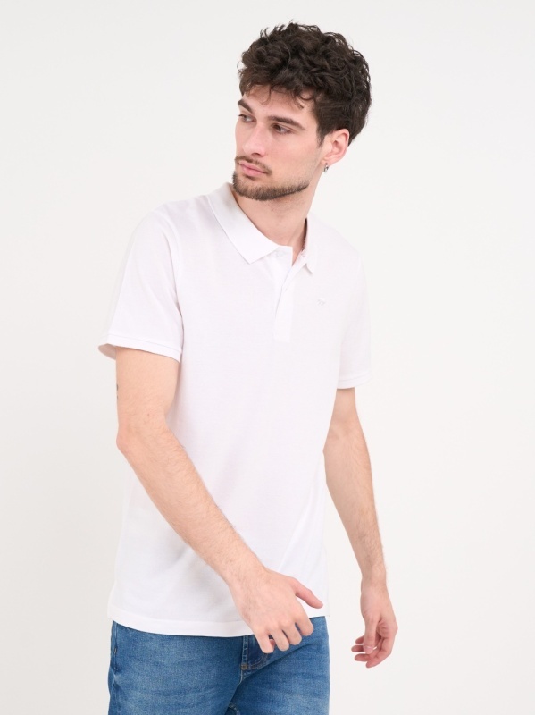 Timeout - Tricou barbat polo de culoare uniforma cu logo - Img 7