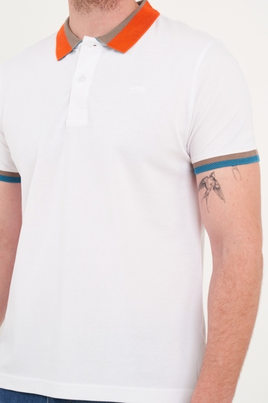 Timeout - Tricou barbat polo de culoare uniforma - Img 2