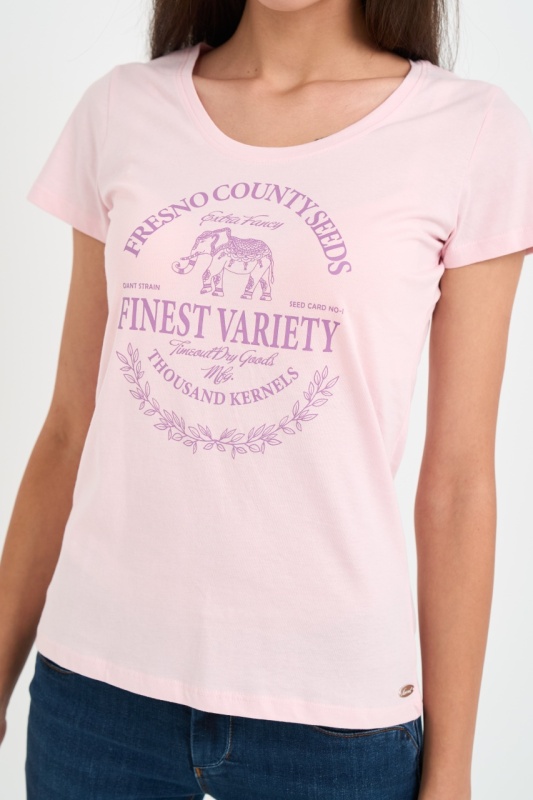 Timeout - Tricou dama cu imprimeu text grafic si logo - Img 3