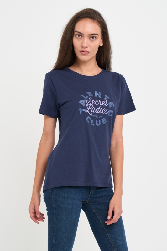 Timeout - Tricou dama cu logo si detalii grafice - Img 6
