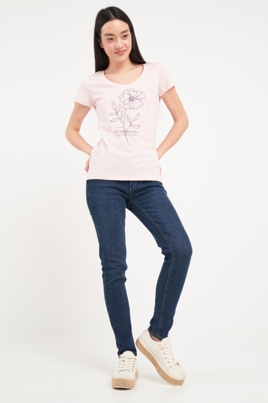 Timeout - Tricou dama cu maneca scurta si imprimeu grafic - Img 7