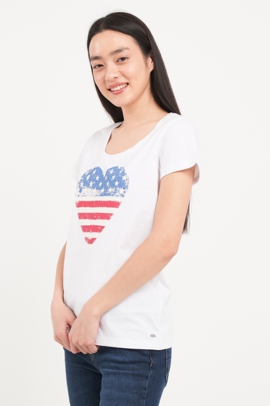 Timeout - Tricou dama cu maneca scurta si imprimeu grafic - Img 5
