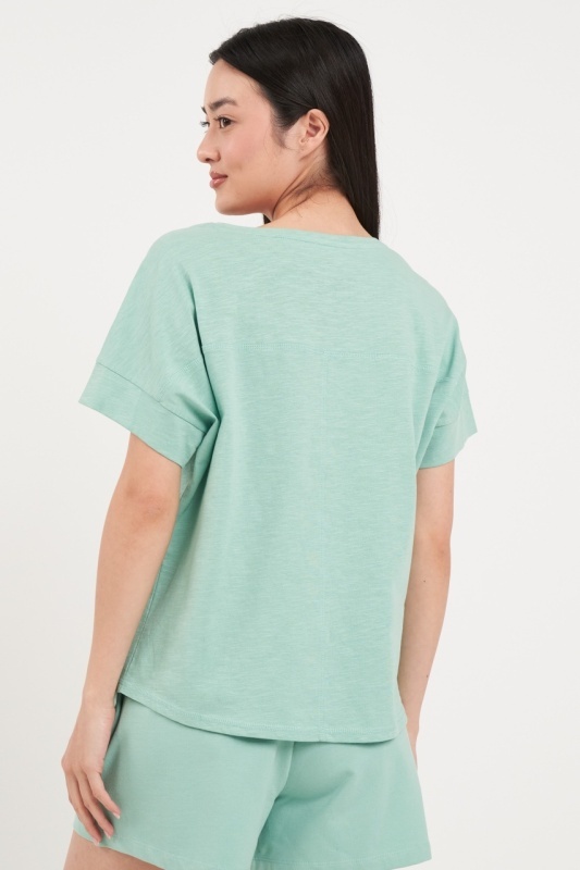 Timeout - Tricou dama cu maneca scurta si imprimeu text - Img 3