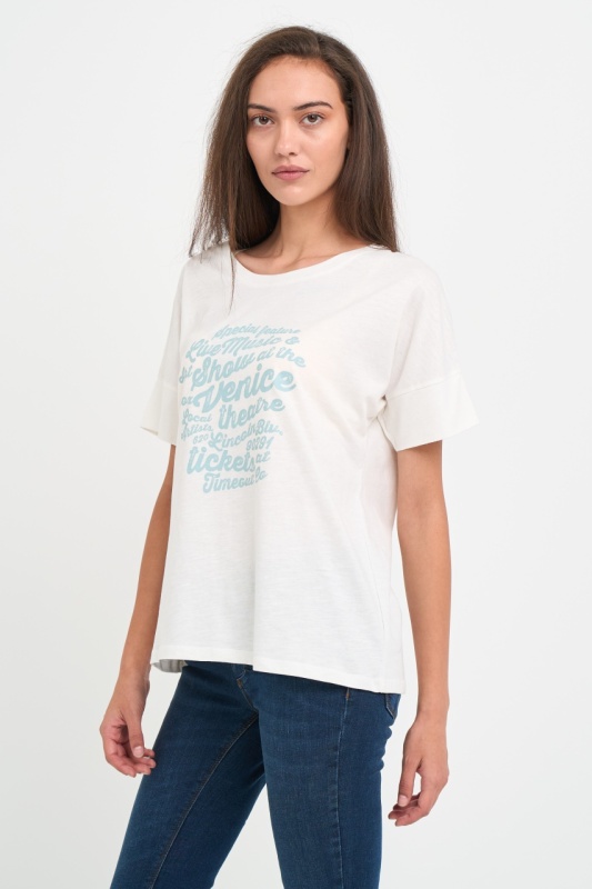Timeout - Tricou dama cu maneca scurta si text grafic - Img 6