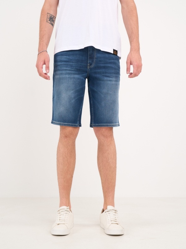 Kenvelo - Bermude barbat din denim cu aspect usor decolorat - Img 7