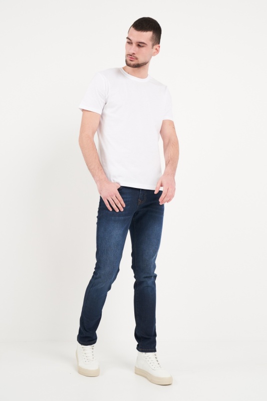 Kenvelo - Blugi barbat slim cu aspect decolorat - Img 4