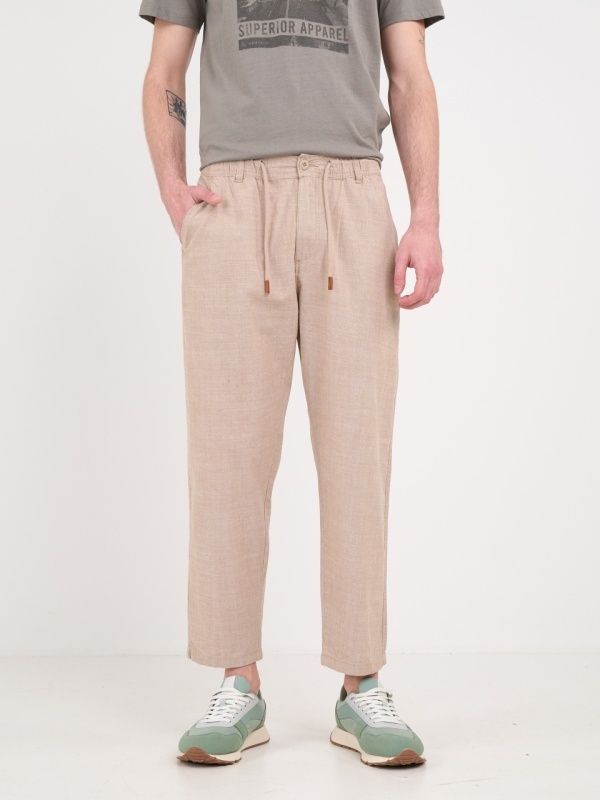 Kenvelo - Pantaloni lungi barbat de culoare uniforma - Img 2