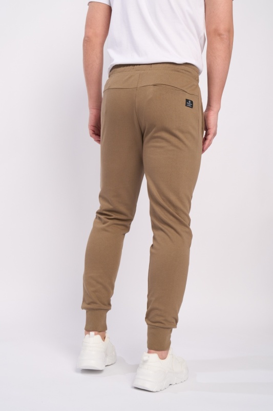 Kenvelo - Pantaloni sport barbat de culoare uniforma cu logo aplicat - Img 3