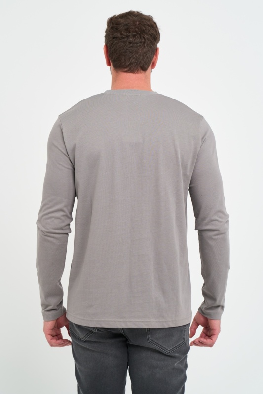 Kenvelo - Tricou barbat cu maneca lunga si buzunar - Img 3