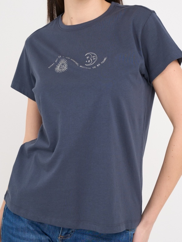 Kenvelo - Tricou dama cu maneca scurta si imprimeu - Img 3