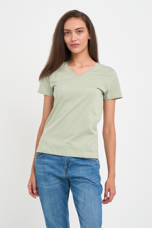 Kenvelo - Tricou dama cu mesaj grafic text