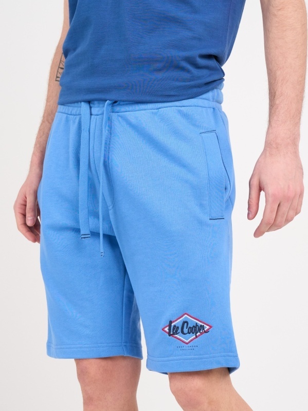 Lee Cooper - Bermude barbat sport cu imprimeu logo - Img 4