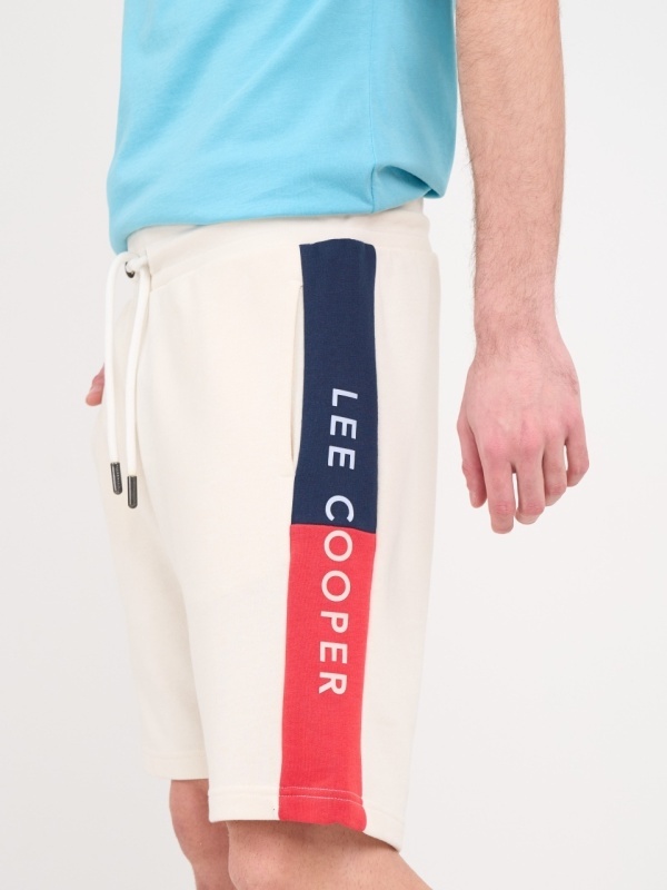 Lee Cooper - Bermude barbat sport cu imprimeu logo - Img 6