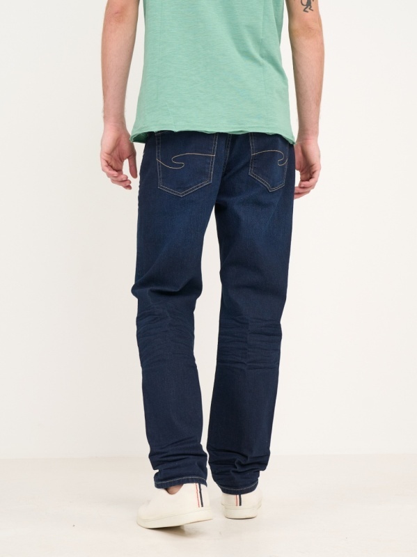 Lee Cooper - Blugi barbat regular de culoare uniforma - Img 5