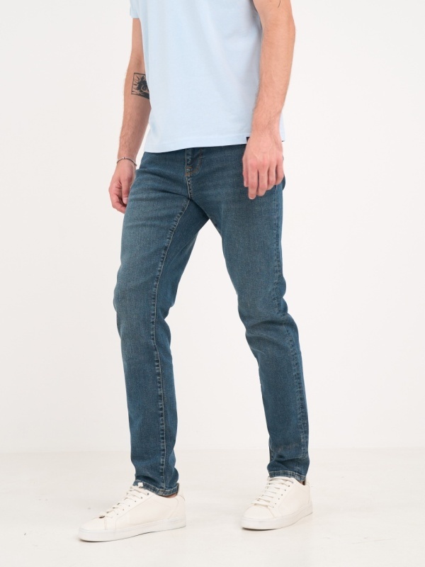 Lee Cooper - Blugi barbat slim cu aspect decolorat - Img 8
