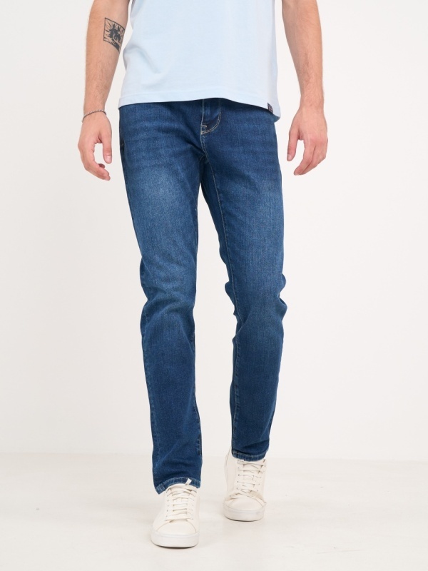 Lee Cooper - Blugi barbat slim cu aspect usor decolorat - Img 7
