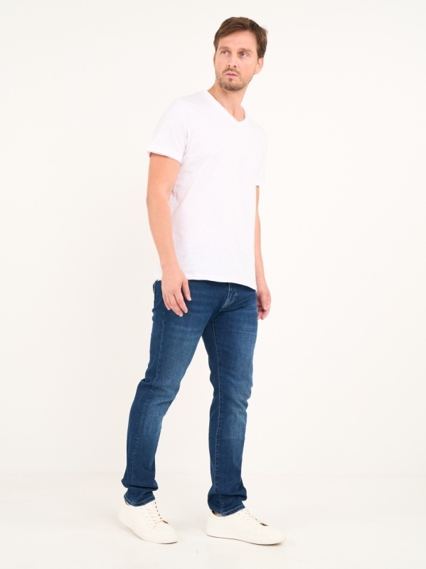Lee Cooper - Blugi barbat straight cu aspect decolorat - Img 9